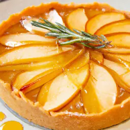 Teaser Image: Apfel-Rosmarin-Tarte mit Honigglacé