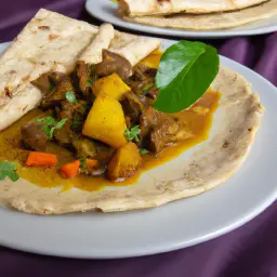 Teaser Image: Curry Goat Roti