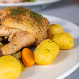 Teaser Image: Gebackene Hähnchenbrust mit Kartoffeln