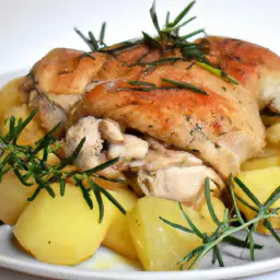 Teaser Image: Gebackene Hähnchenbrust mit Rosmarinkartoffeln