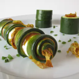 Teaser Image: Gebackene Zucchini-Käse-Röllchen