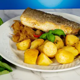 Teaser Image: Gebackener Fisch mit Kartoffeln