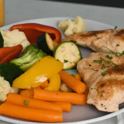 Teaser Image: Gesundes Meal-Prep-Gericht mit Hähnchenbrust und Gemüse