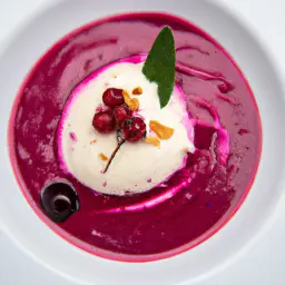 Teaser Image: Himbeersuppe mit Eis