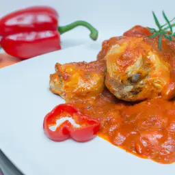 Teaser Image: Hähnchen in Tomaten-Paprika-Sauce
