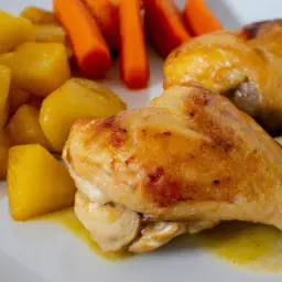 Teaser Image: Hähnchen mit Paprikasoße und Kartoffeln