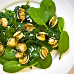 Teaser Image: Jacobsmuscheln mit Feldsalat und Spinat