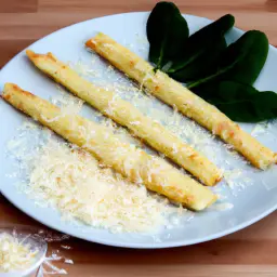 Teaser Image: Knusprige Blätterteig Stangen mit Käseflocken