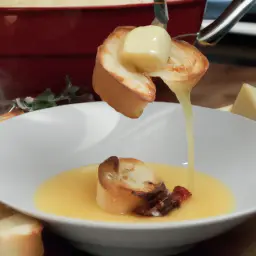 Teaser Image: Käsefondue mit Baguette