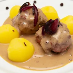 Teaser Image: Königsberger Klopse mit Kapernsauce und Kartoffeln