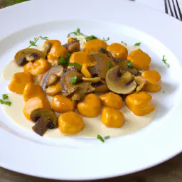 Teaser Image: Kürbis-Gnocchi mit Pilzsauce