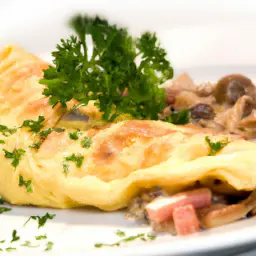 Teaser Image: Omelette mit Pilzen und Schinken