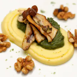 Teaser Image: Pilz-Polenta-Schnitten mit Walnusspesto