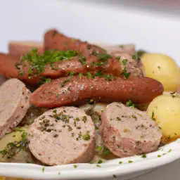 Teaser Image: Rheinischer Kartoffelsalat mit Fleischwurst