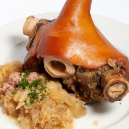 Teaser Image: Schweinshaxe mit Sauerkraut und Brezn