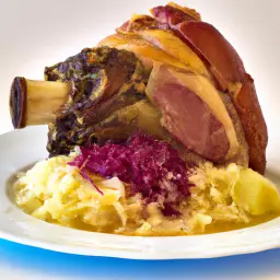Teaser Image: Schweinshaxe mit Sauerkraut