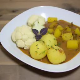 Teaser Image: Veganes Blumenkohl-Kartoffel-Curry