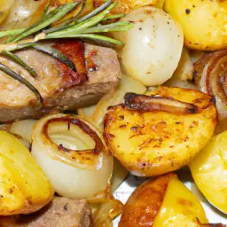 Teaser Image: Zwiebelrostbraten mit Bratkartoffeln